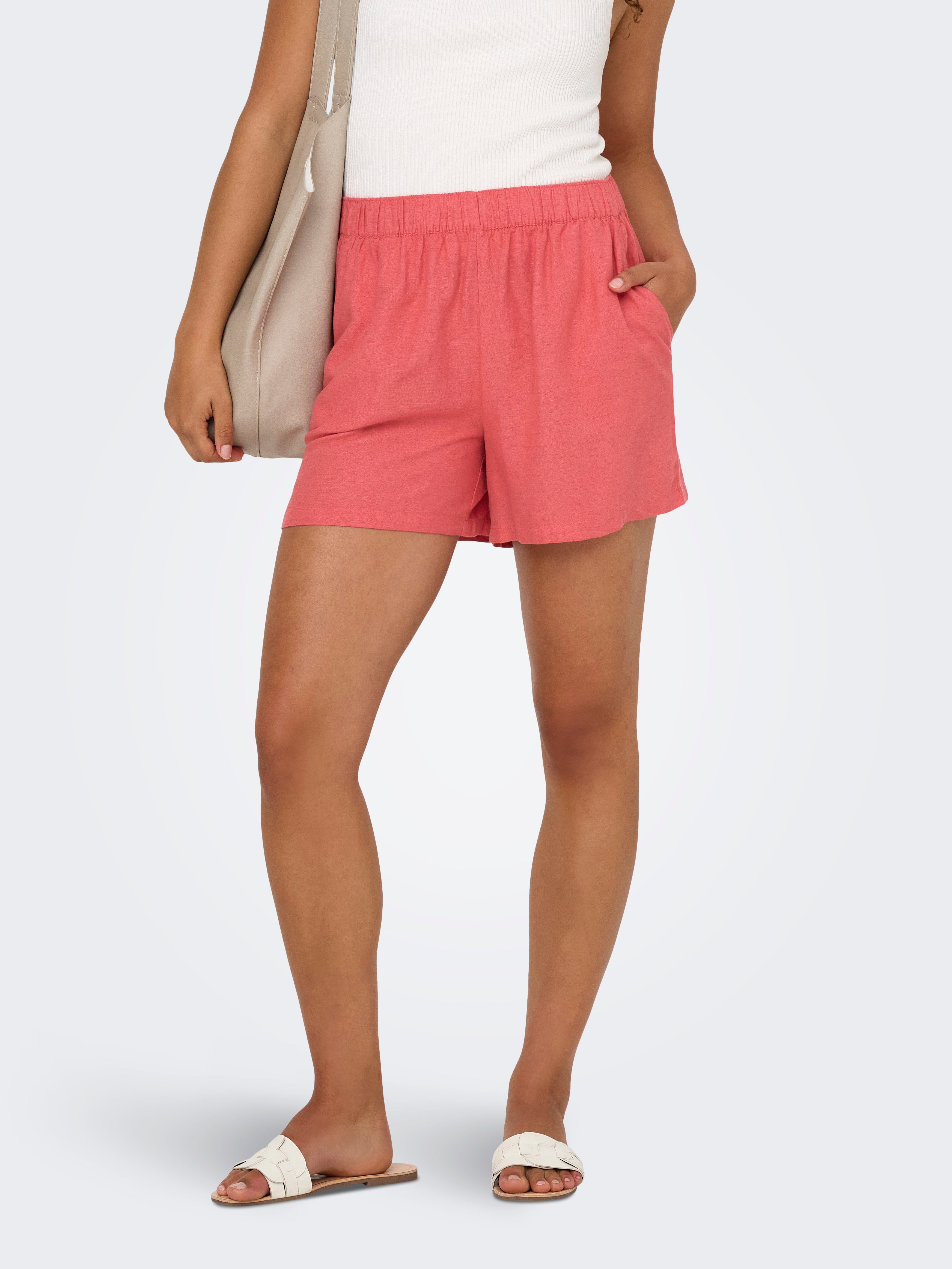 Jdycaya Hohe Taille Normal Geschnitten Shorts