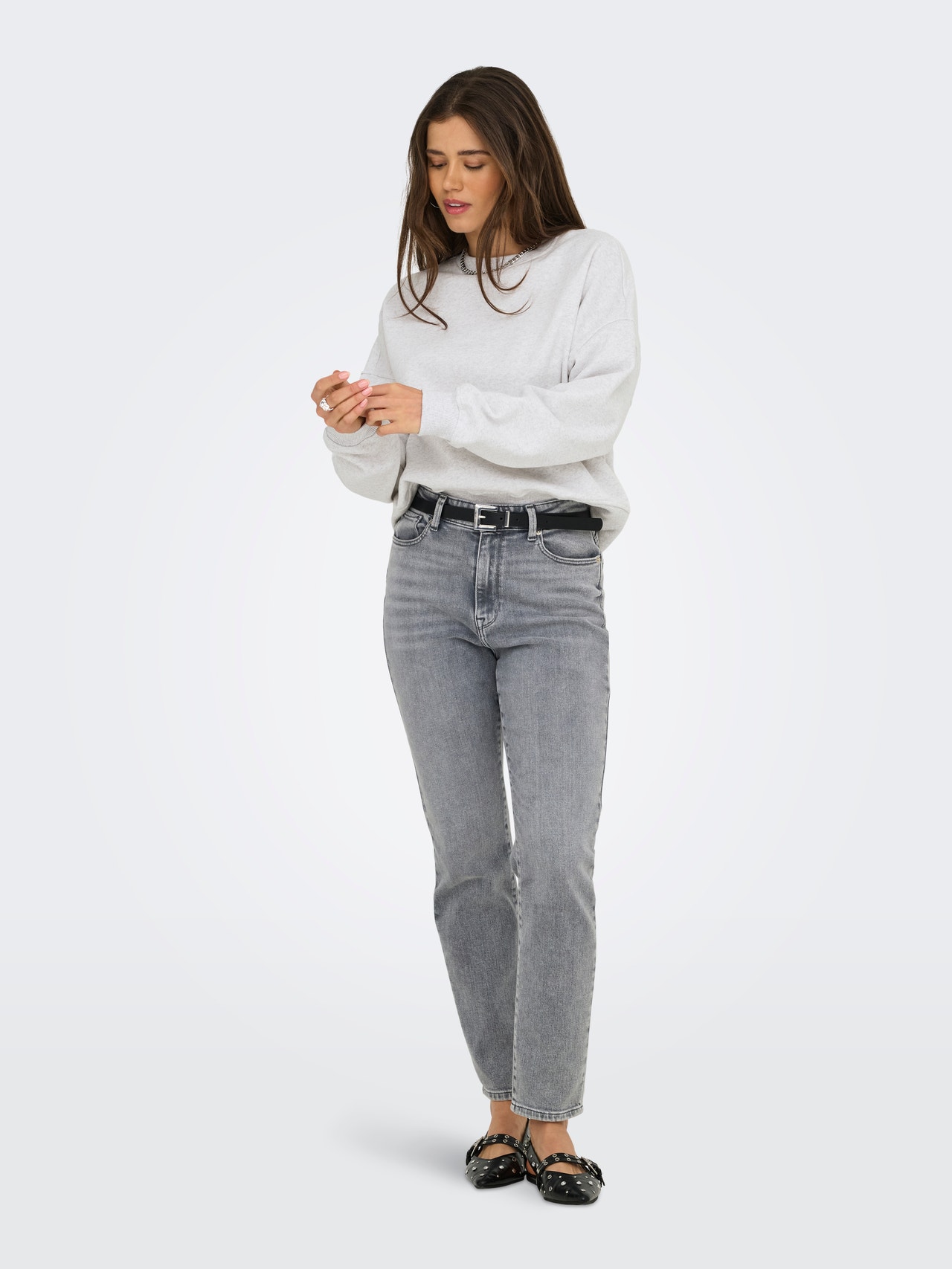 ONLY ONLDAZE Megztiniai -Light Grey Melange - 15346570