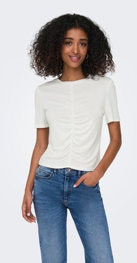 ONLY Onlaria Reg S/S Woven Front Top Box Jrs – T-Shirt Donna Manica Corta