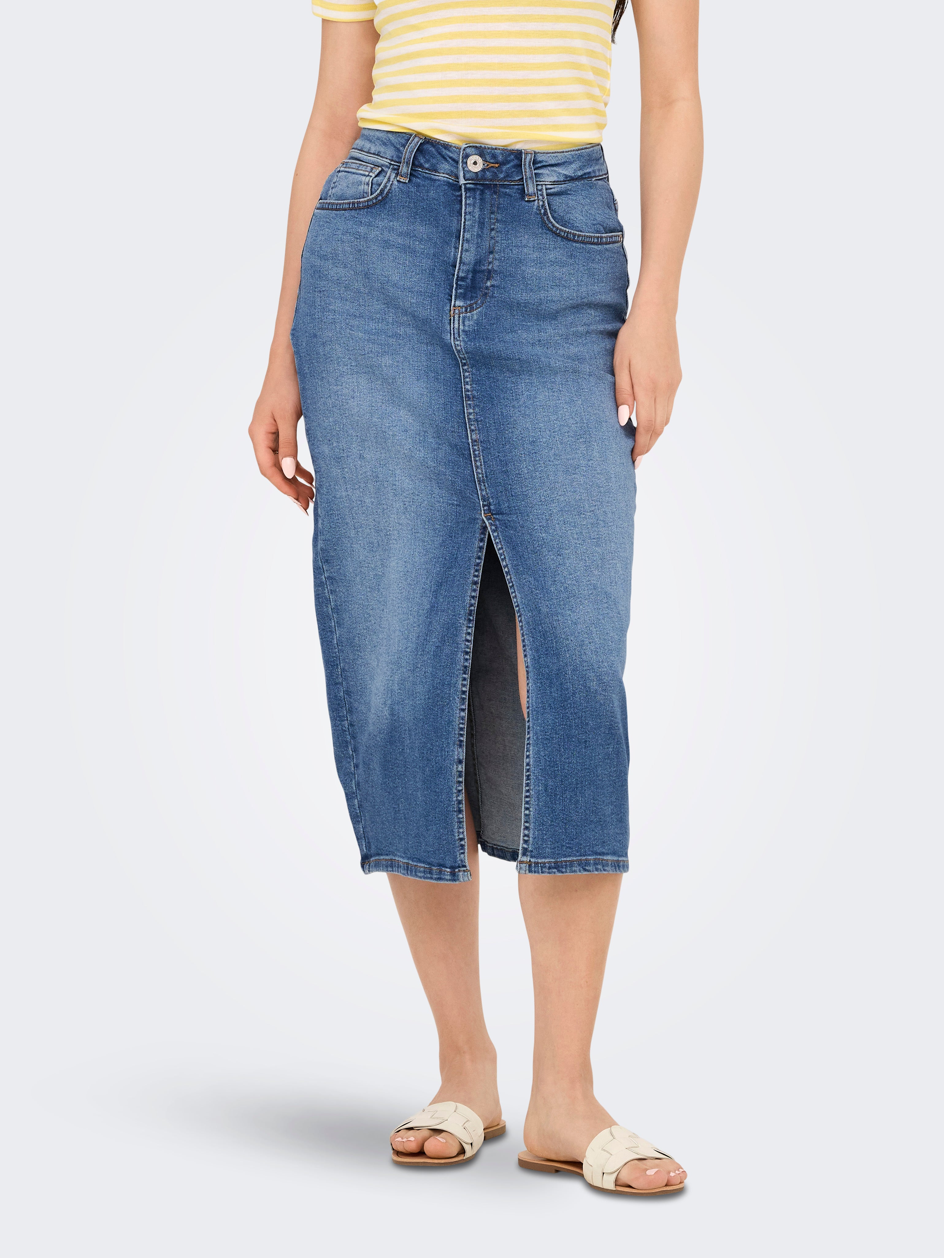 Onlenya Denim Midirock