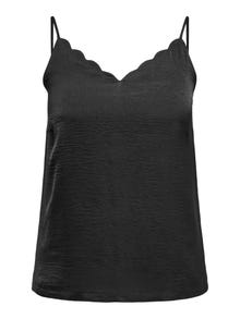 ONLY Tavapärane lõige Ümmargune kaelus Vormikas Top -Black - 15346674