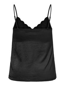 ONLY Tavapärane lõige Ümmargune kaelus Vormikas Top -Black - 15346674