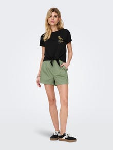 ONLY Tavapärane lõige Ümmargune kaelus T-särk -Black - 15346678