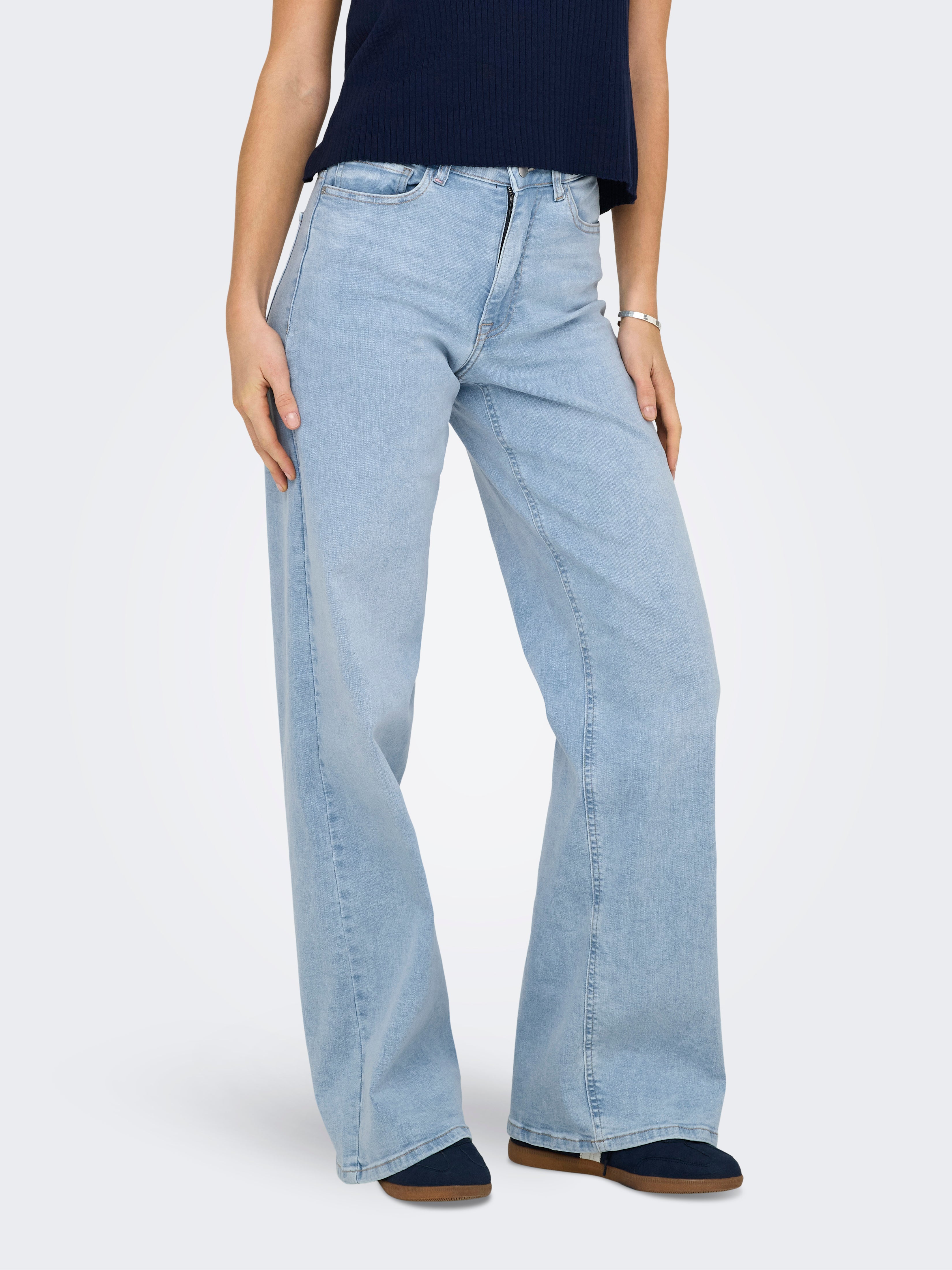 Thumbnail - Jdyfelina-fina Weiter Beinschnitt Jeans