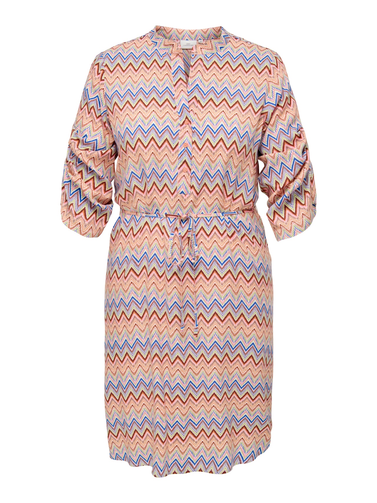 ONLY Tavapärane lõige V-kaelus Lühike kleit -Copper Tan - 15346954