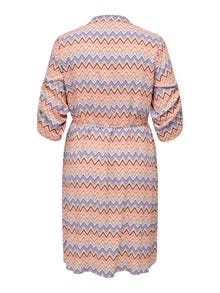 ONLY Tavapärane lõige V-kaelus Lühike kleit -Copper Tan - 15346954