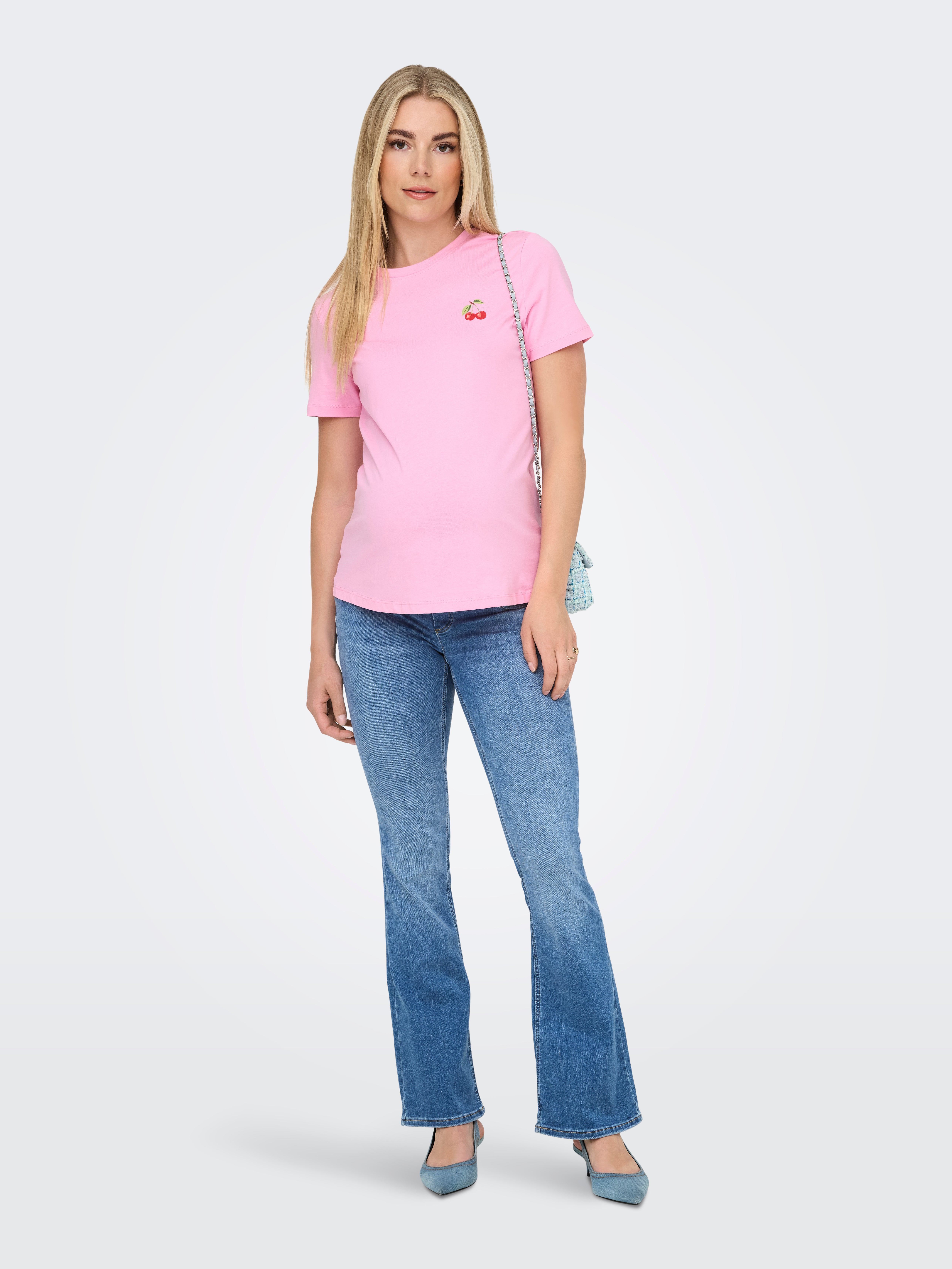 Thumbnail - Olmblush Mittlere Taille Ausgestellt Jeans