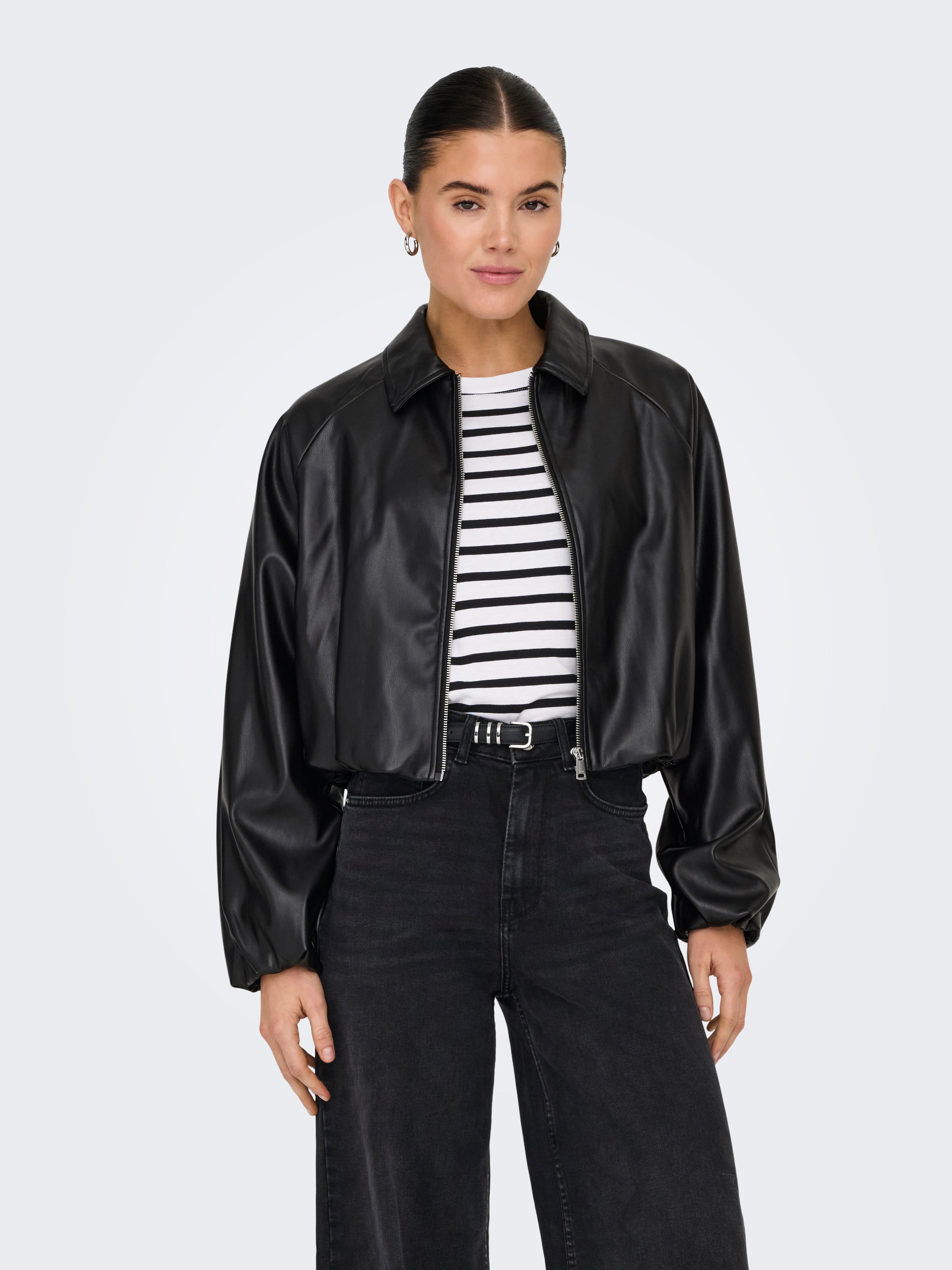 ONLY Onlsaramy Faux Leather Jacket Cc Otw dames Onlsaramy ONLY Onlsaramy Faux Leather Jacket Cc Otw dames Onlsaramy