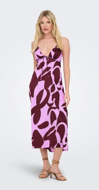 Robe Ample Et évasée Femme - Taille L - Violette - Style Midi (Neuf Avec étiquettes)