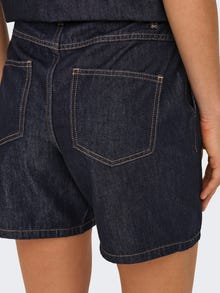 ONLY JDYSANSA Cintura alta Loose Fit Calções de Ganga -Dark Blue Denim - 15347513
