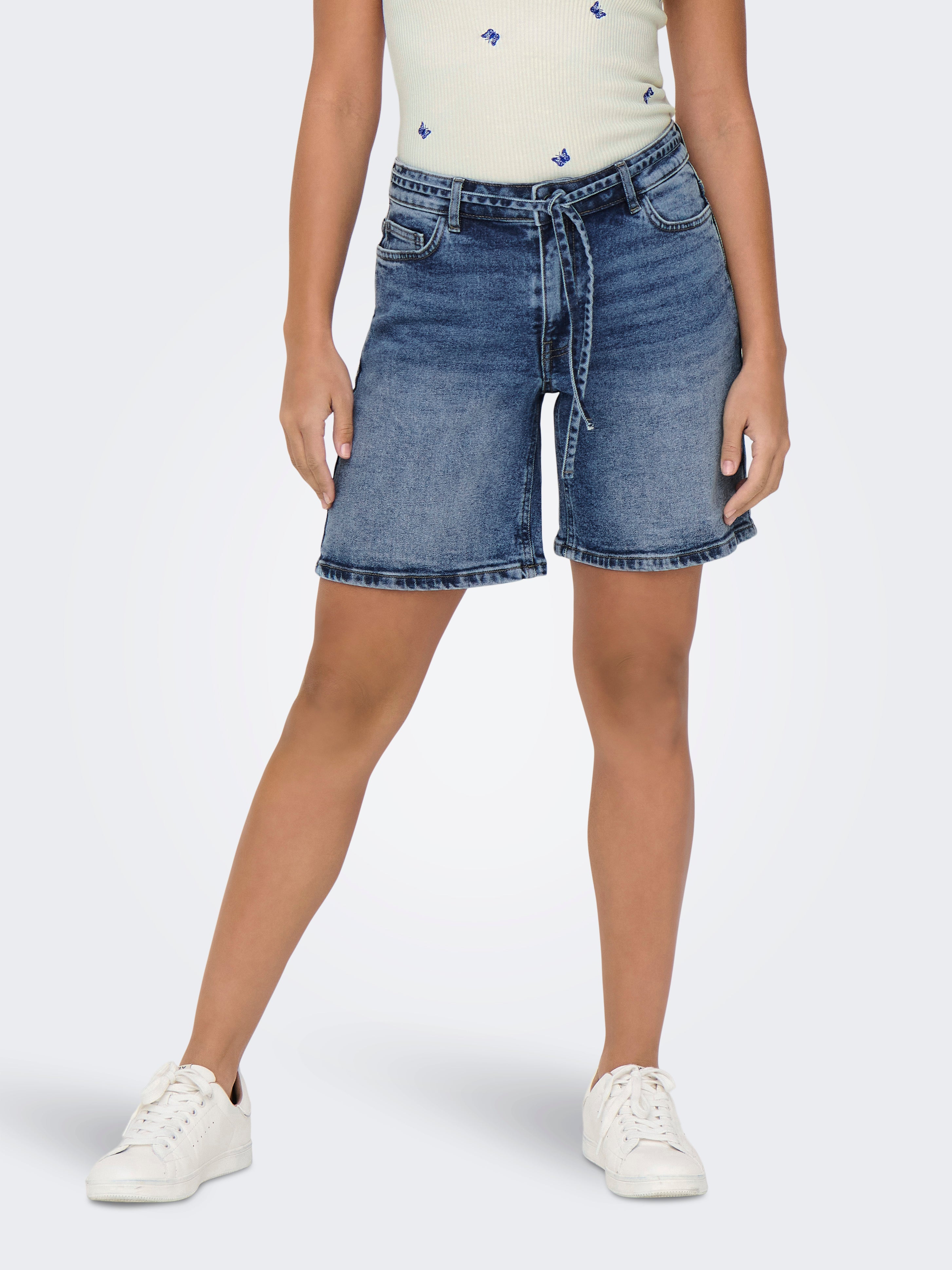 Jdylullu Mittlere Taille Skinny Fit Jeans-shorts