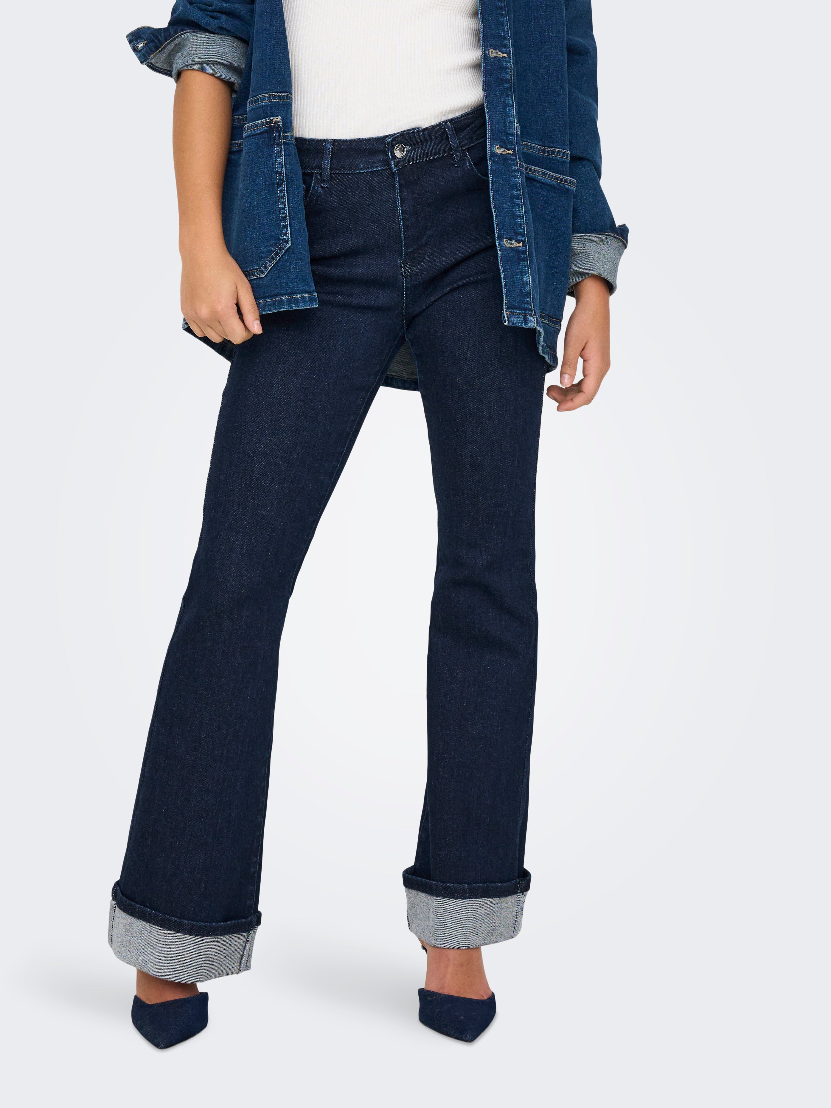 Onlmila Mittlere Taille Flared Jeans