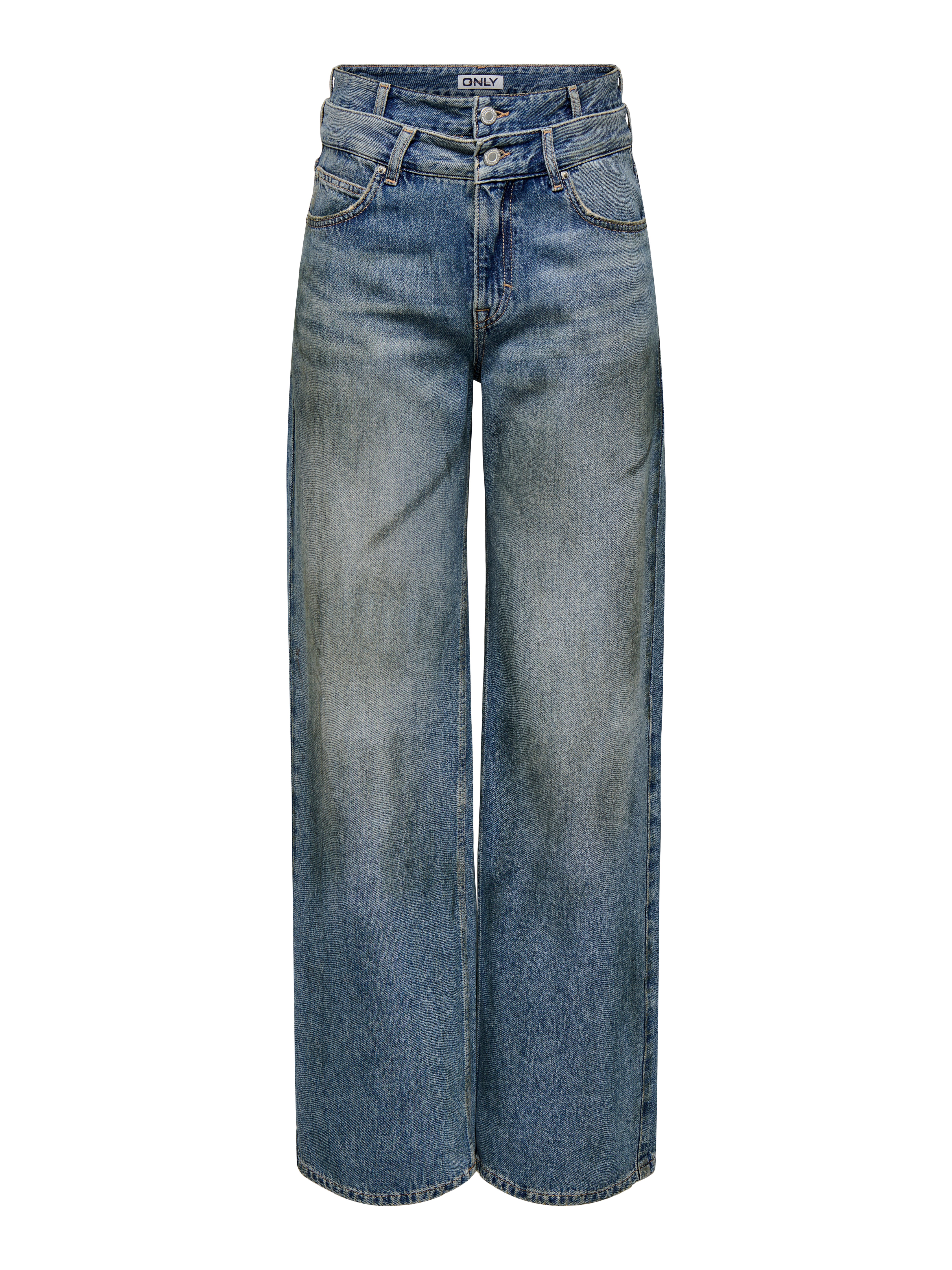 Thumbnail - Onlesme-hope Super-high Waist Weiter Beinschnitt Jeans