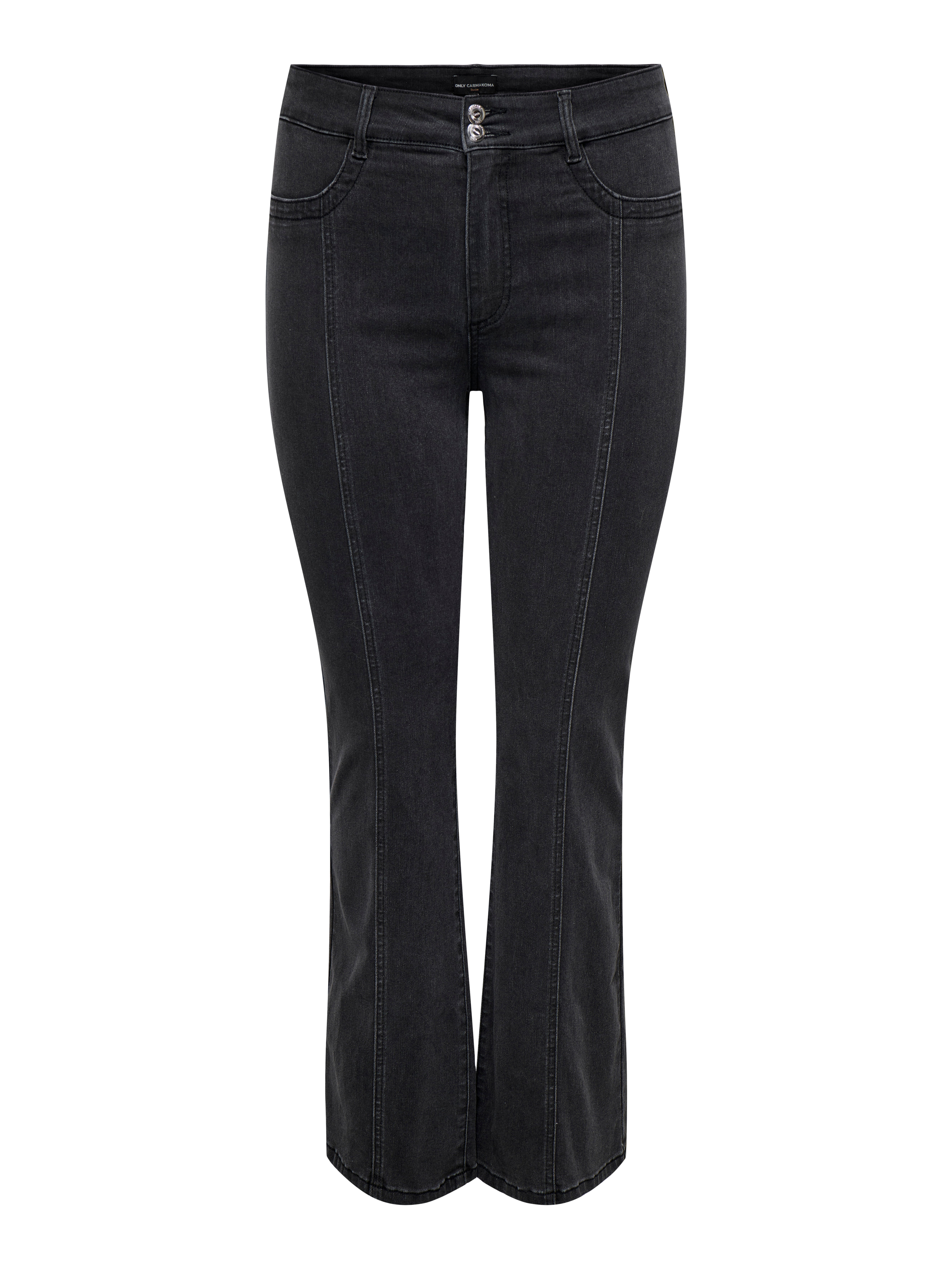 Thumbnail - Carsally Mittlere Taille Flared Jeans