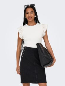 ONLY ONLSIA Strickpullover -Cloud Dancer - 15347788