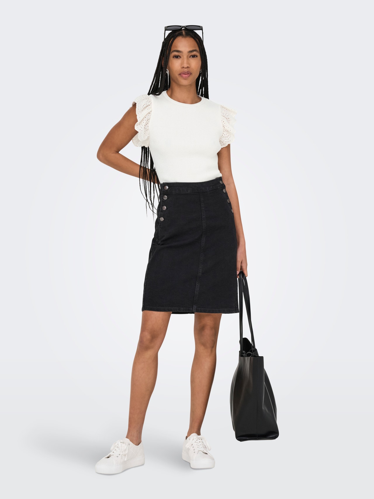 ONLY ONLSIA Strickpullover -Cloud Dancer - 15347788