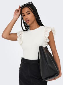 ONLY ONLSIA Strickpullover -Cloud Dancer - 15347788