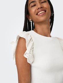 ONLY ONLSIA Strickpullover -Cloud Dancer - 15347788