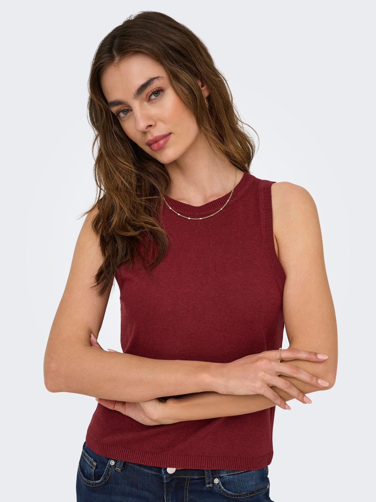 ONLY ONLELNORA Góra -Ruby Wine - 15347873