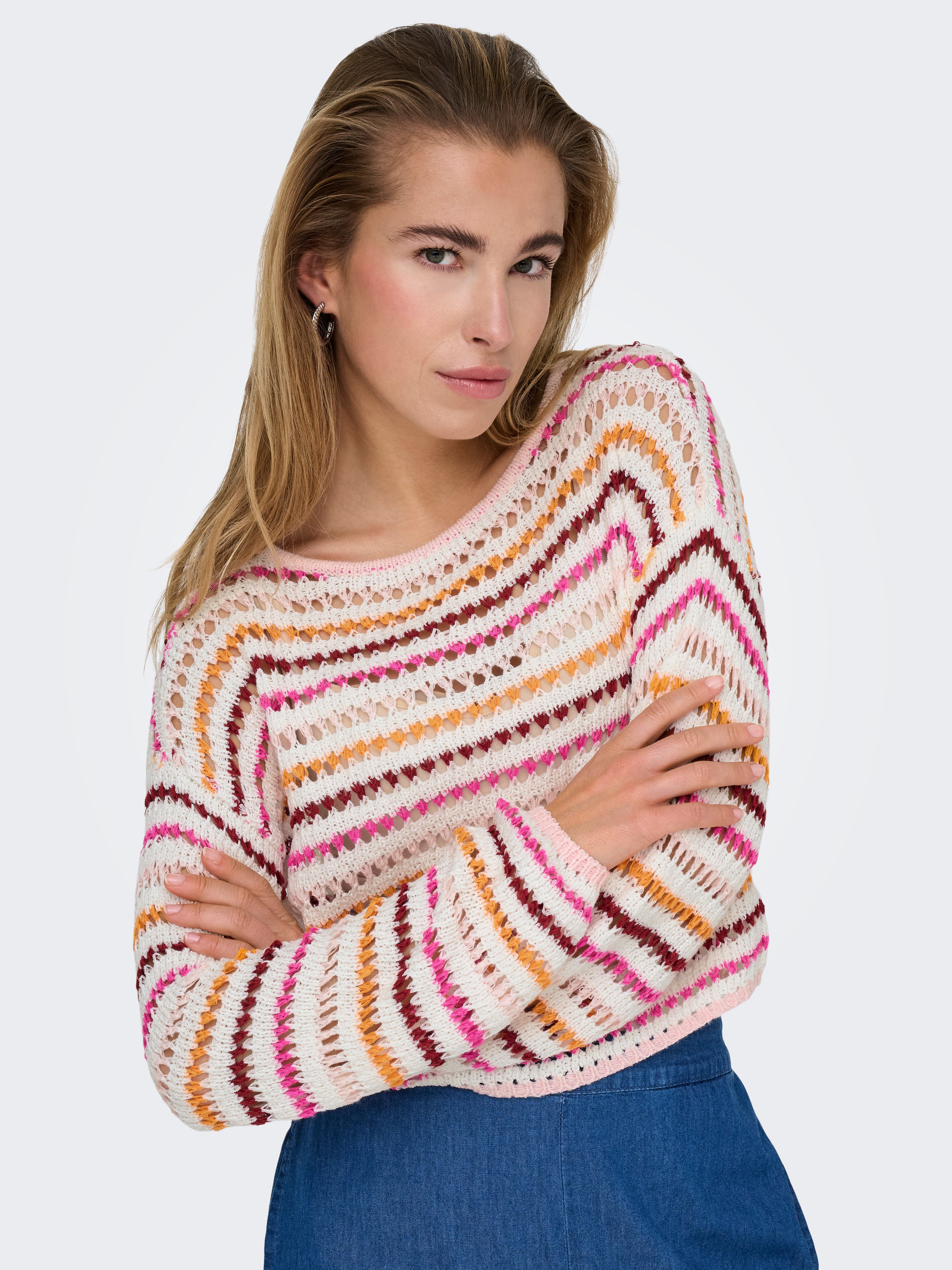 ONLGEENA Knitted pullover | White | ONLY®