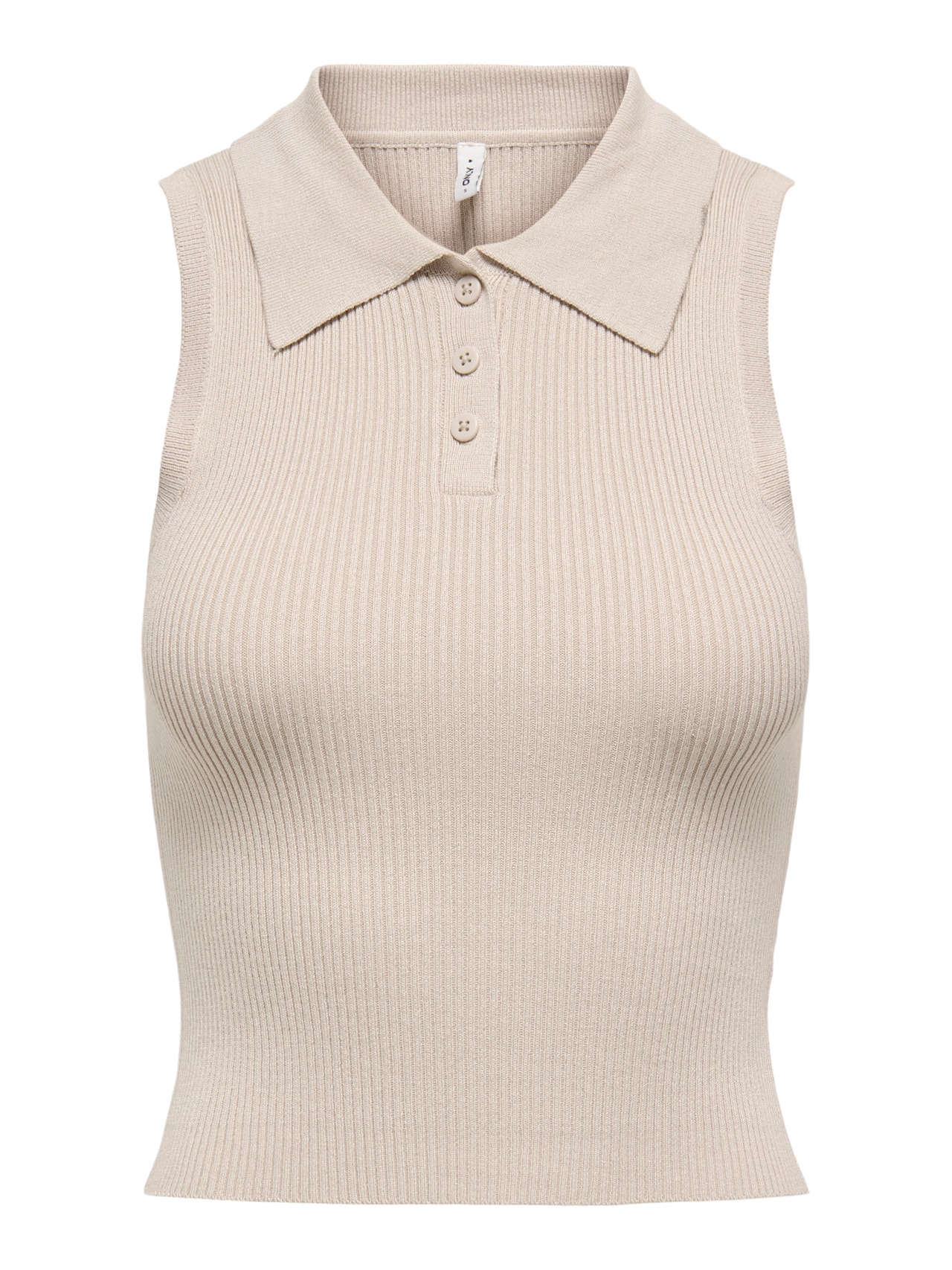 ONLY Tavapärane lõige Polo Kootud topp -Pumice Stone - 15347885