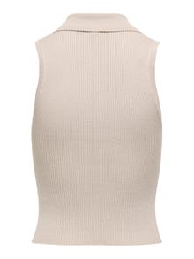 ONLY Tavapärane lõige Polo Kootud topp -Pumice Stone - 15347885