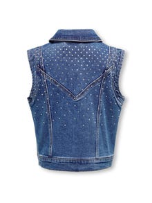 ONLY KOGKENNEDY Vesta na míru -Medium Blue Denim - 15347943