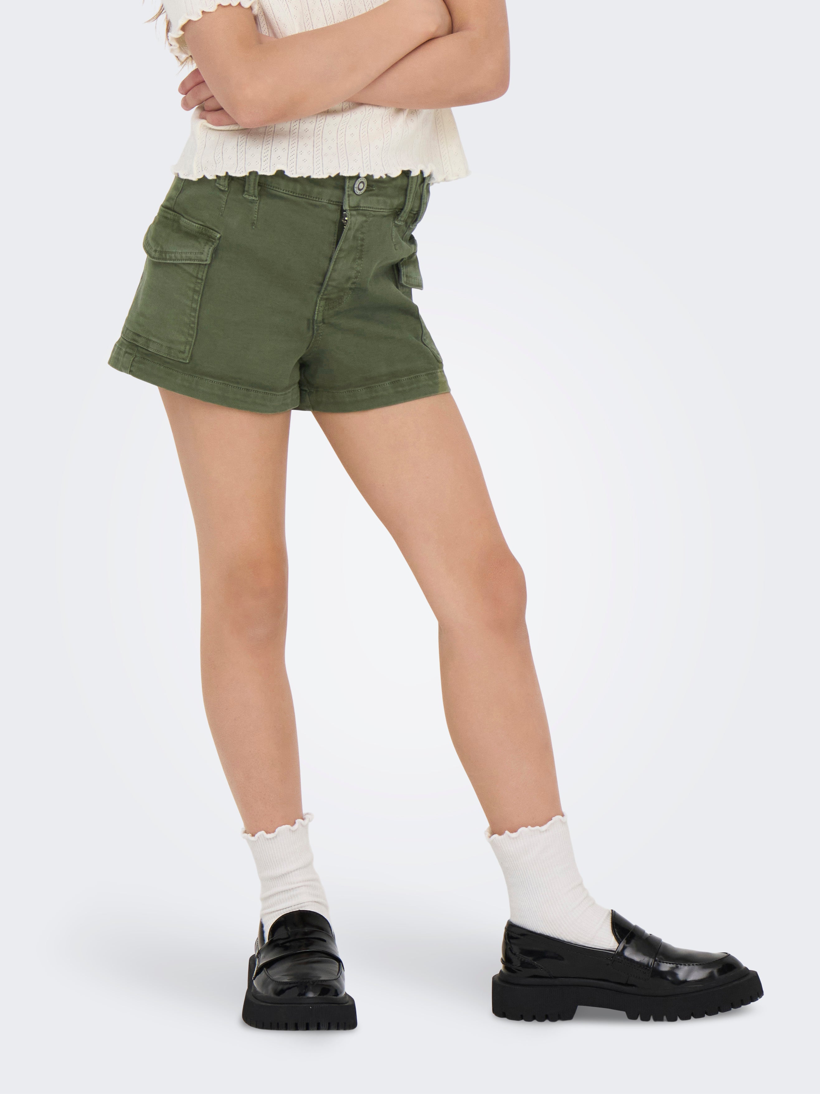 Kogmissouri Hohe Taille Normal Geschnitten Shorts