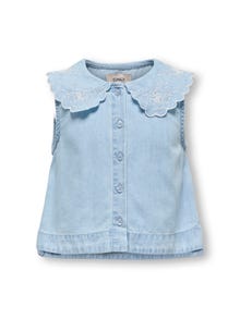 ONLY KMGBEA Top -Light Blue Denim - 15348147