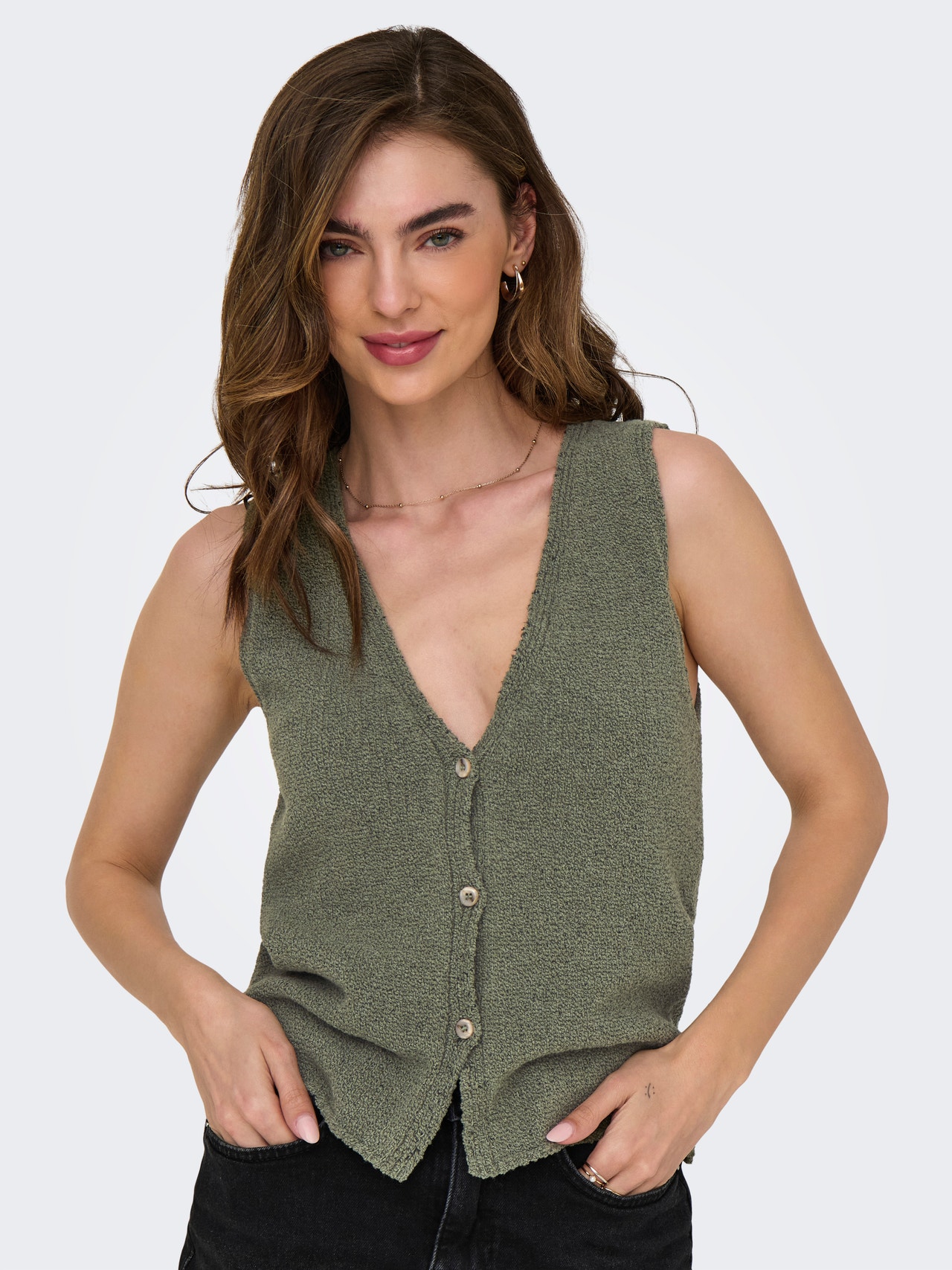 ONLY ONLGURLI Pletená vesta -Mermaid - 15348246