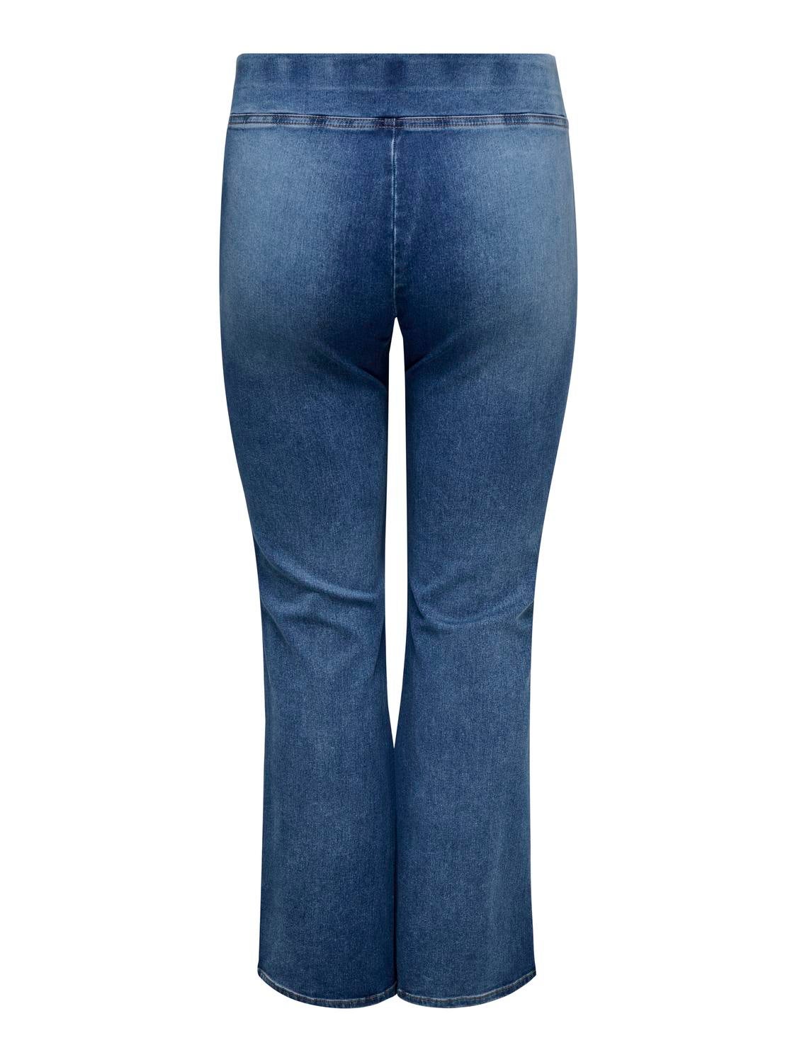 Thumbnail - Caraugusta Hohe Taille Ausgestellt Jeans