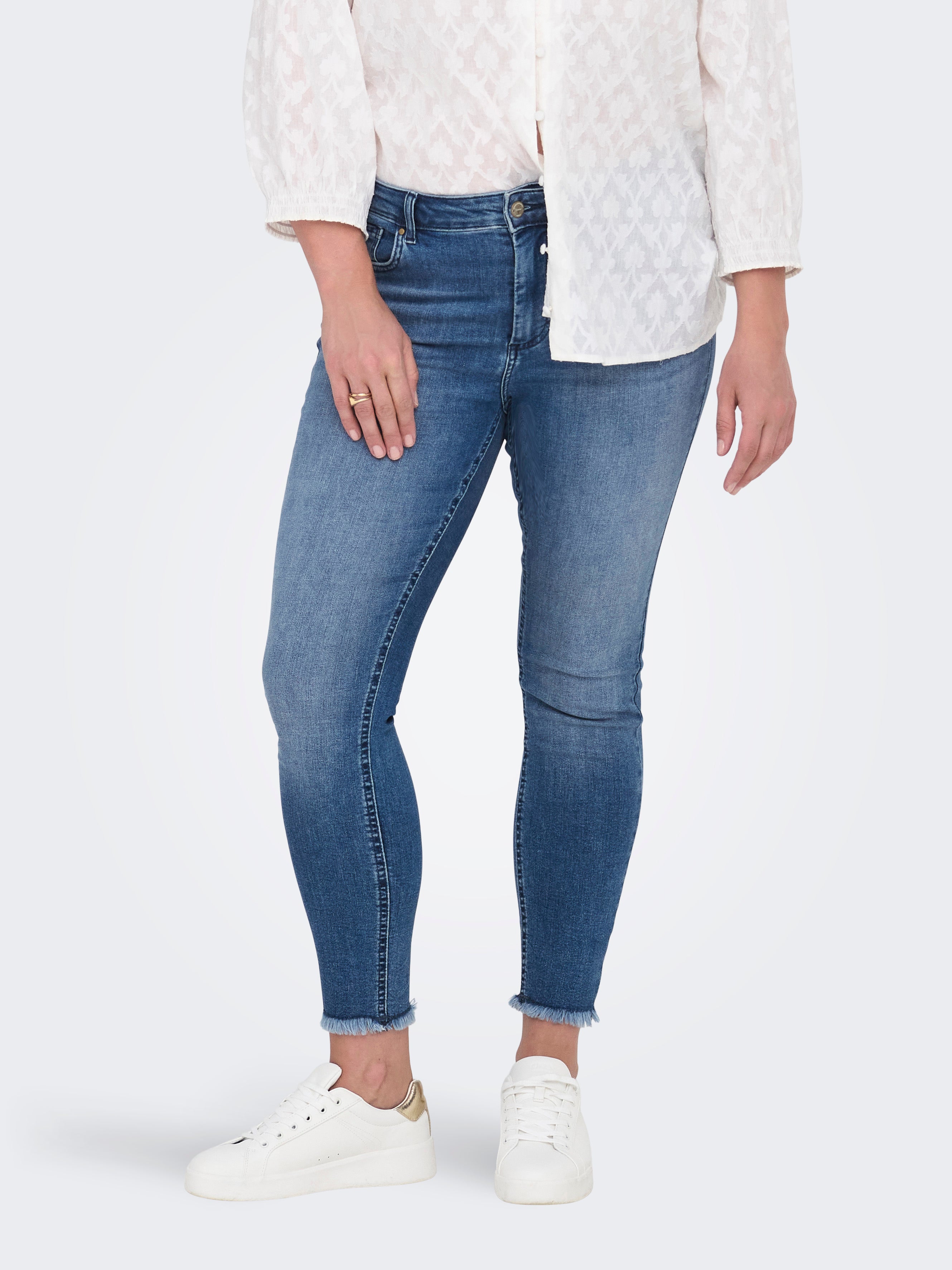 Carwilly Mittlere Taille Skinny Fit Jeans