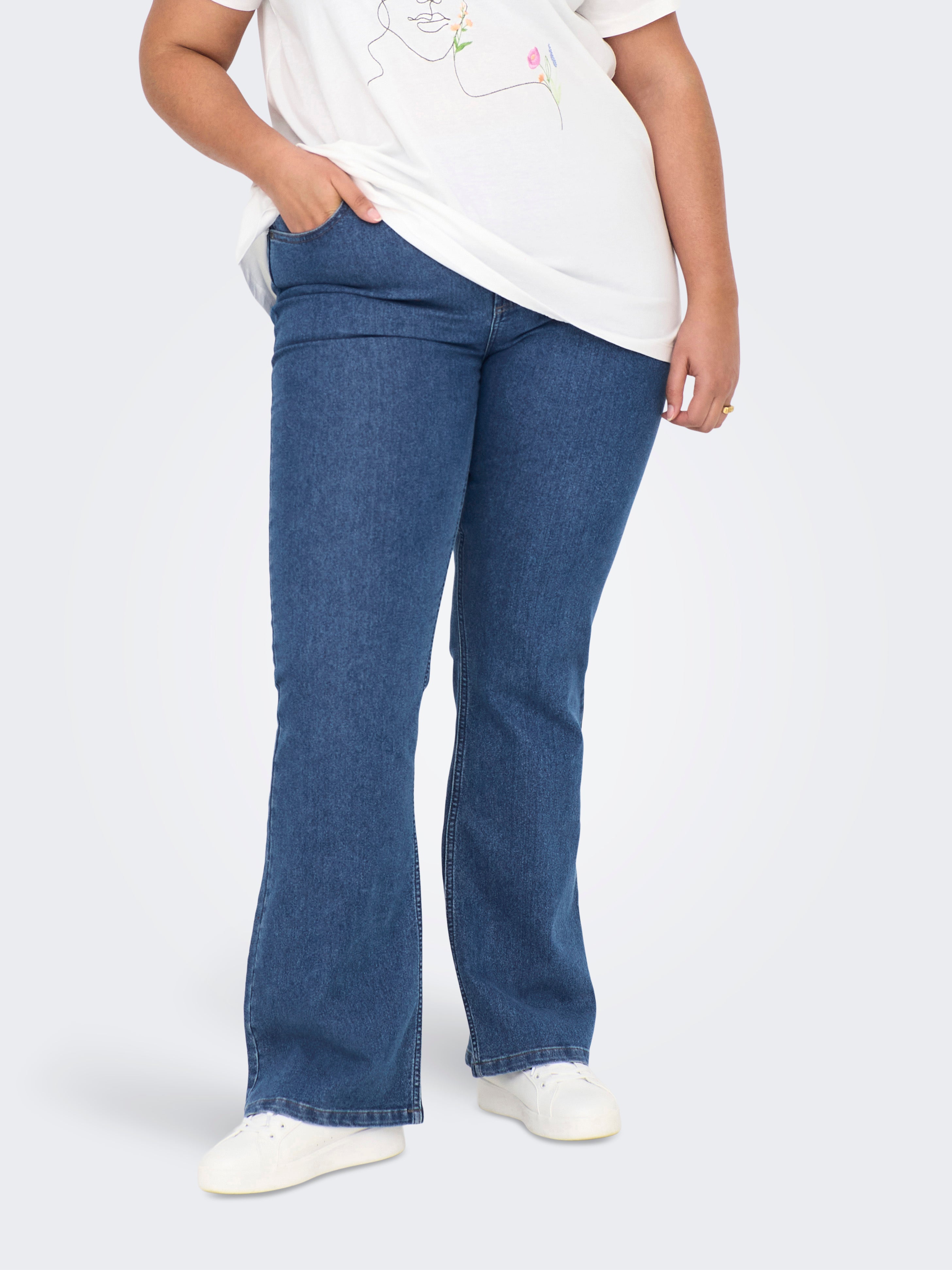 Carhush Mittlere Taille Flared Jeans