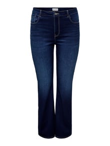 ONLY Alt laienev lõige Teksad -Dark Blue Denim - 15348284