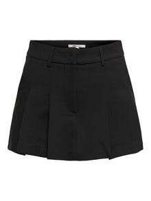 ONLY Kõrge vöökoht Lühike seelik -Black - 15348347