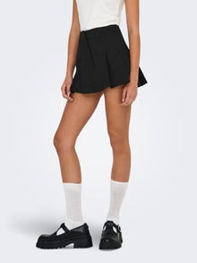 ONLY Kõrge vöökoht Lühike seelik -Black - 15348347