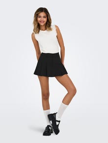 ONLY Kõrge vöökoht Lühike seelik -Black - 15348347