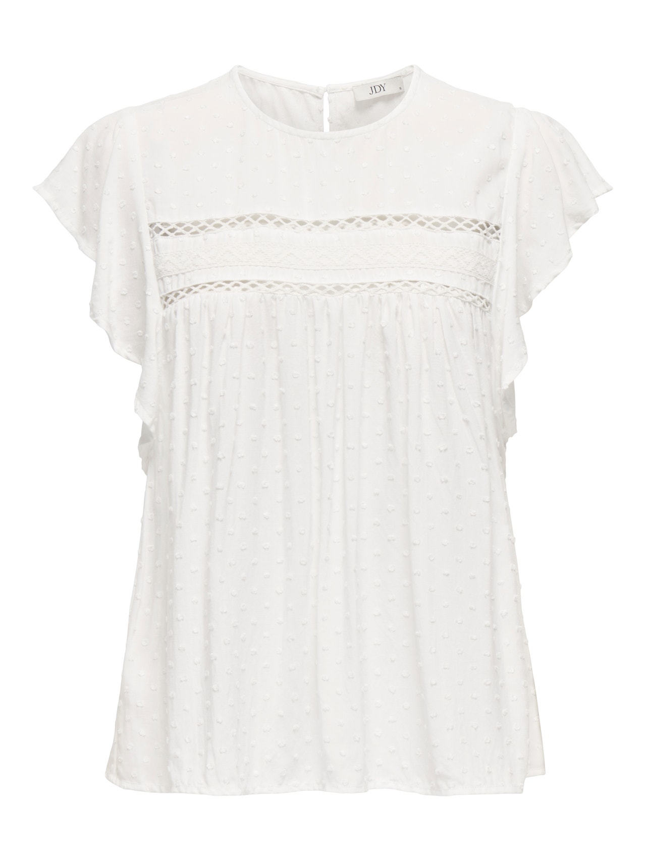 ONLY Ruumikas lõige V-kaelus Volüümikad varrukad Top -Cloud Dancer - 15348459