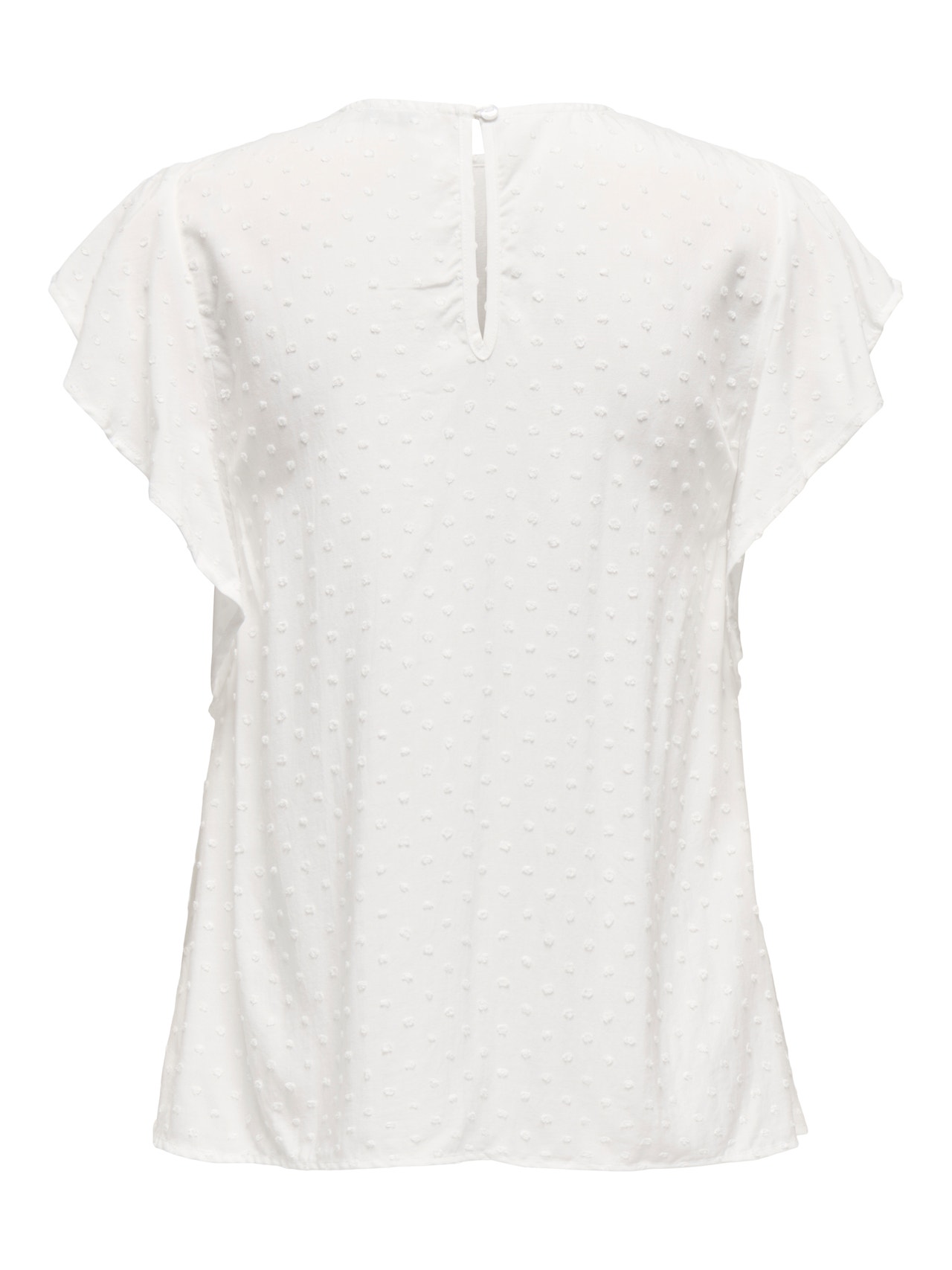 ONLY Ruumikas lõige V-kaelus Volüümikad varrukad Top -Cloud Dancer - 15348459