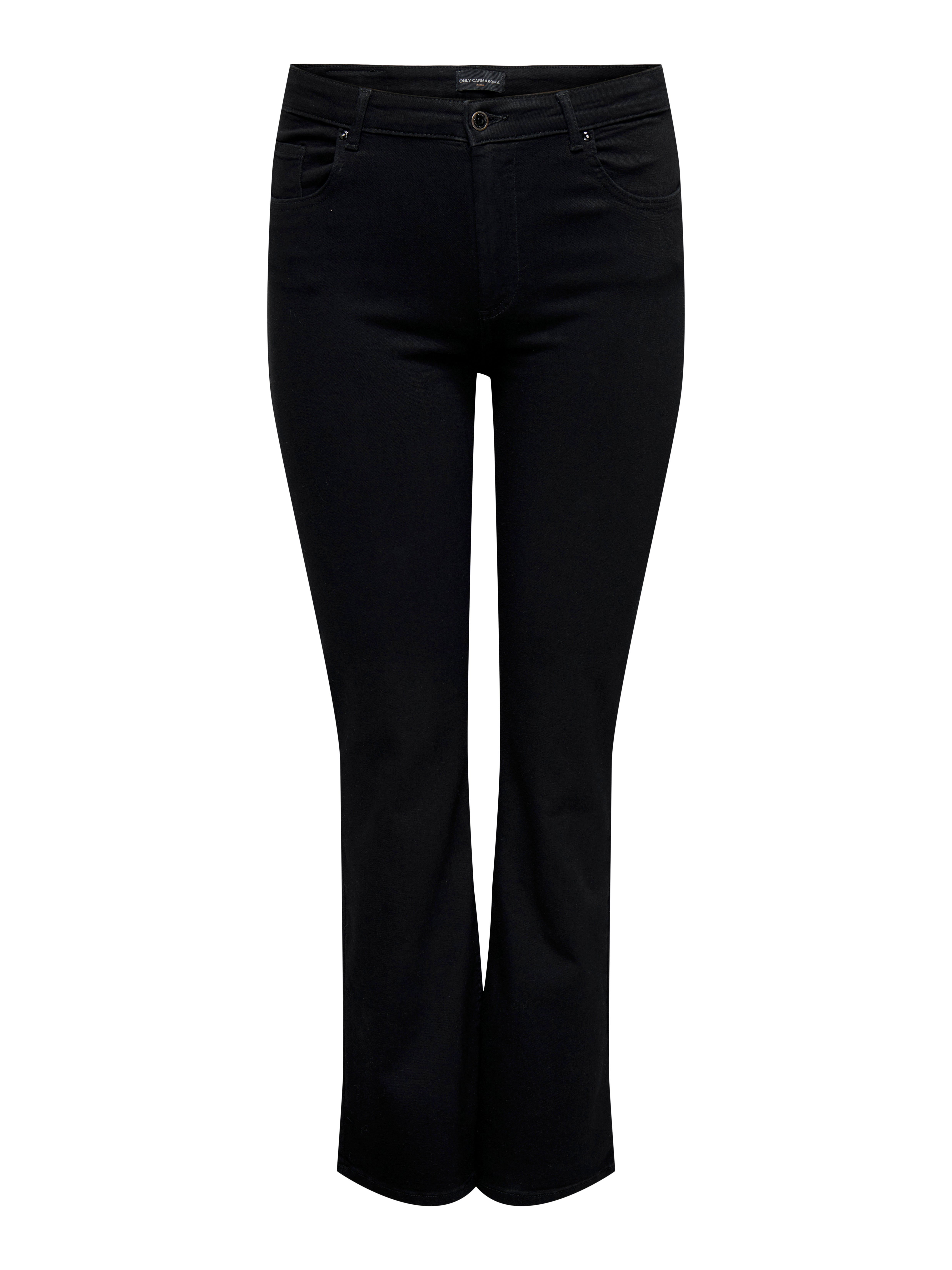 Thumbnail - Carwilly Hohe Taille Flared Jeans