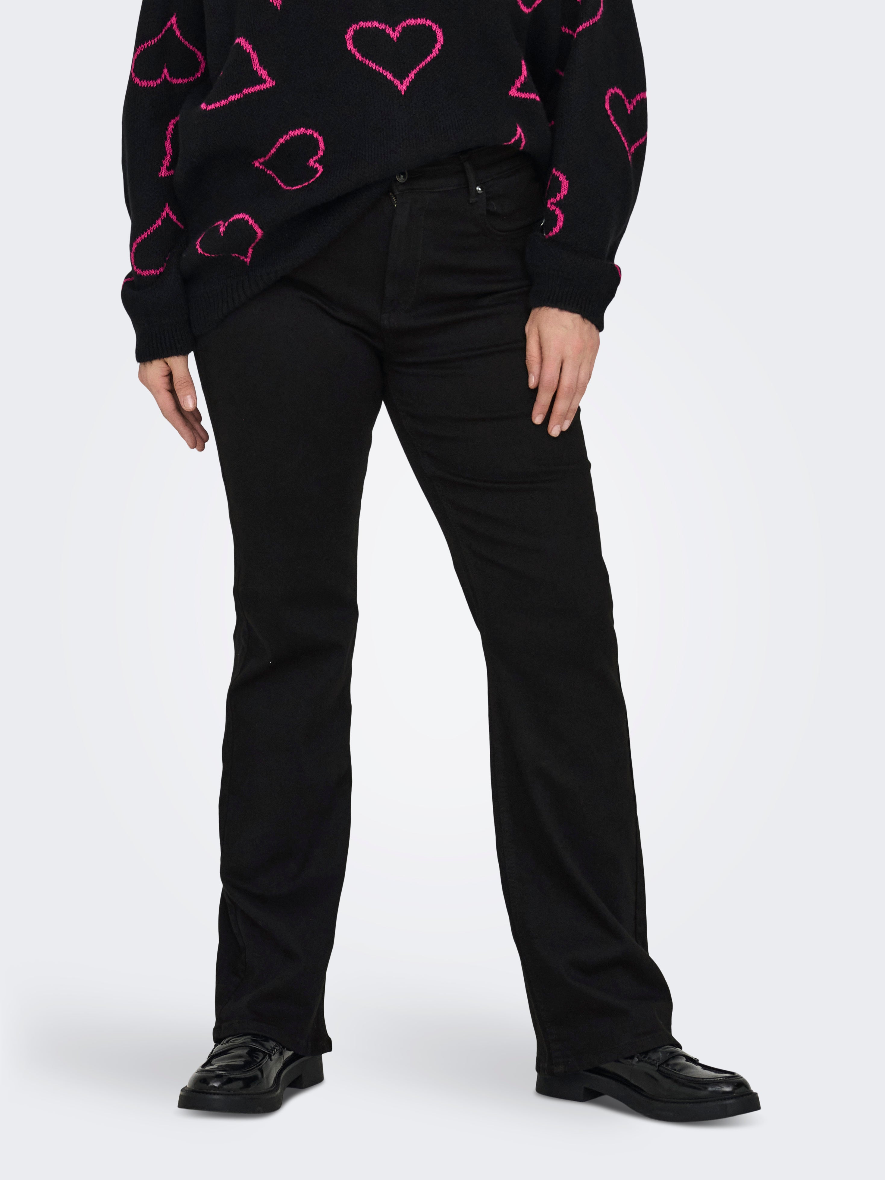 Carwilly Hohe Taille Flared Jeans