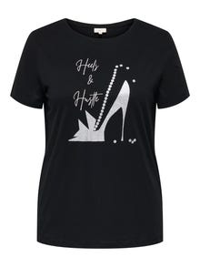 ONLY CARLAMETIA T-shirt -Black - 15348699