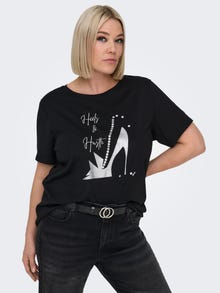 ONLY CARLAMETIA T-shirt -Black - 15348699
