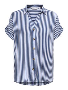 ONLY Standardlõige Särgikrae Särk -Peacoat - 15348758