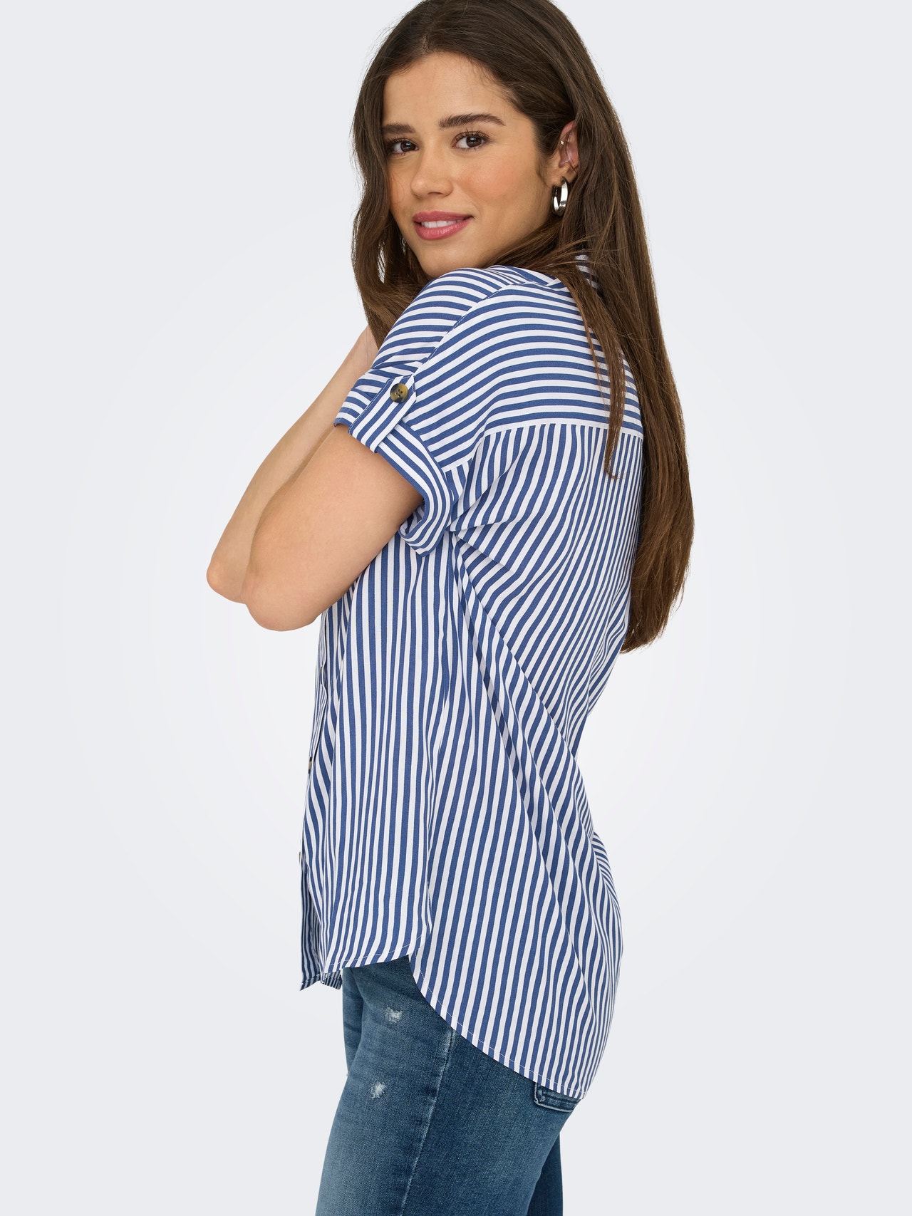 ONLY Standardlõige Särgikrae Särk -Peacoat - 15348758