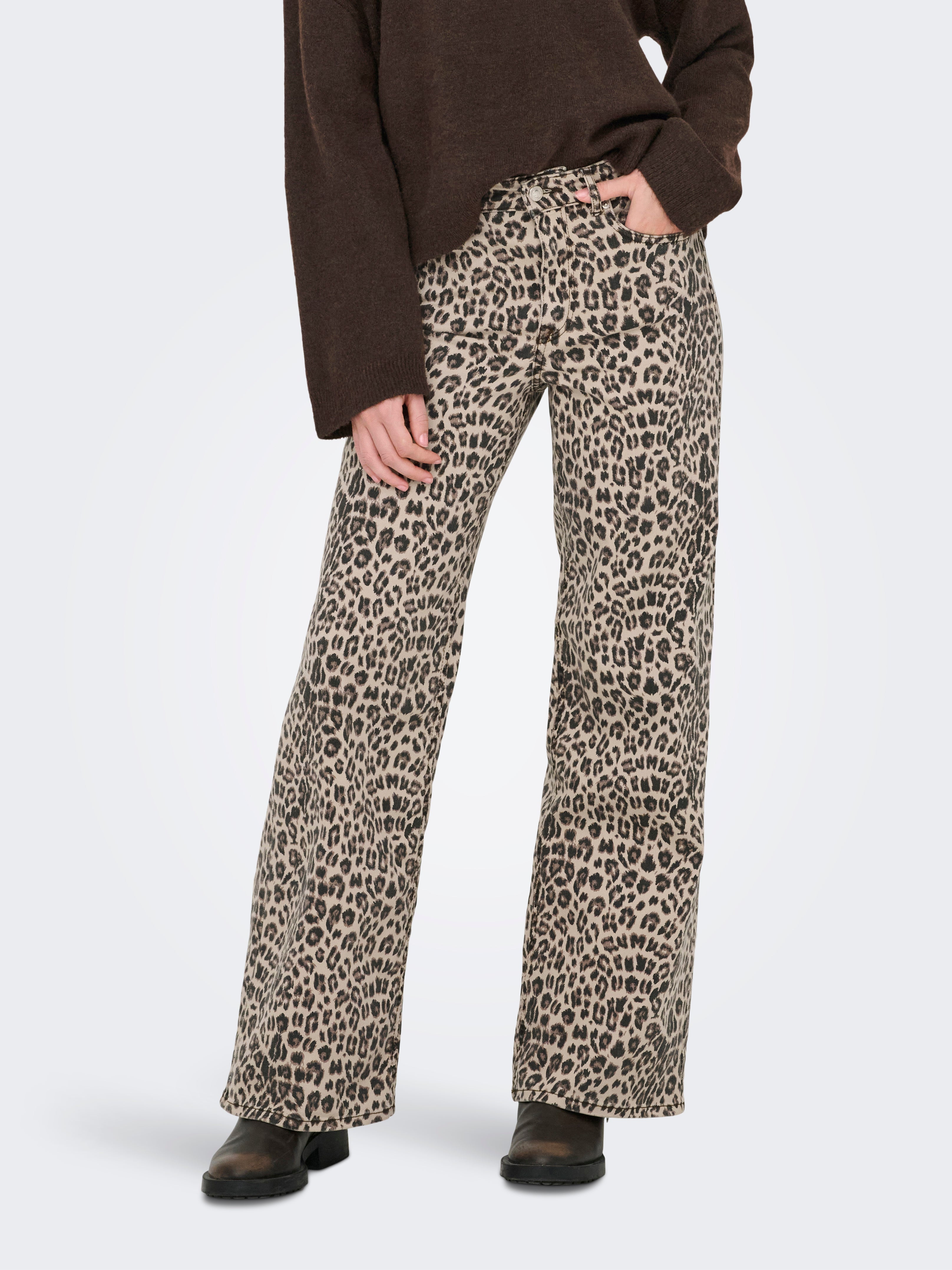 Onlmadison Hohe Taille Weiter Beinschnitt Jeans