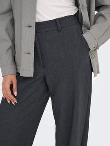ONLY JDYFAITH Straight Fit Tailored Trousers -Dark Grey Melange - 15348996