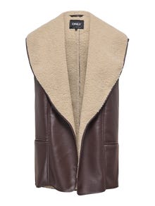 ONLY ONLDORA Colete -Seal Brown - 15349119