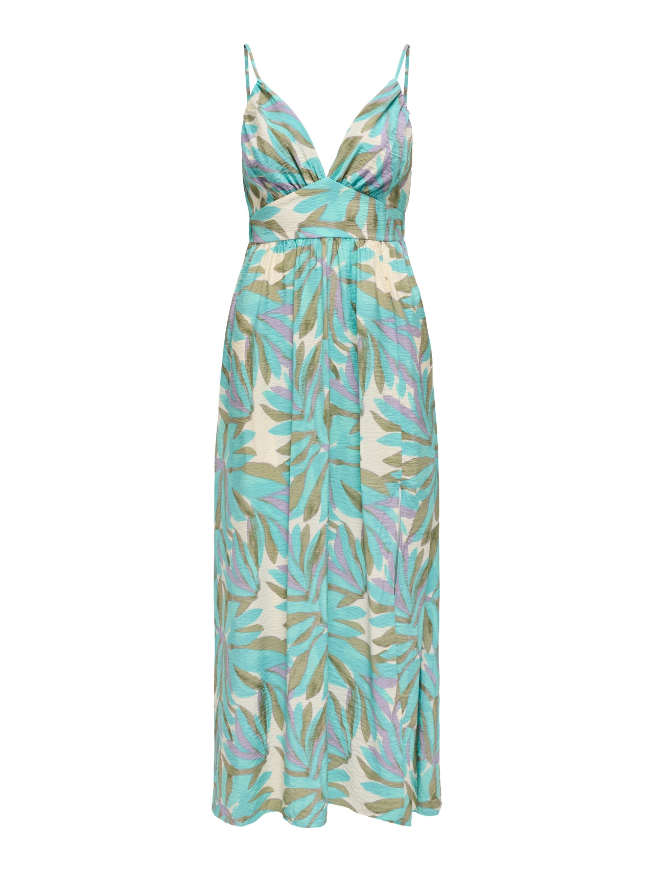 ONLY Tavapärane lõige V-kaelus Pikk kleit -Wasabi - 15349299