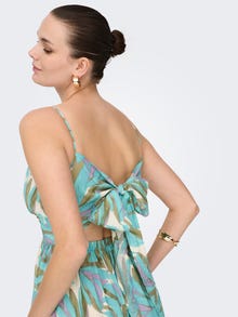 ONLY Tavapärane lõige V-kaelus Pikk kleit -Wasabi - 15349299